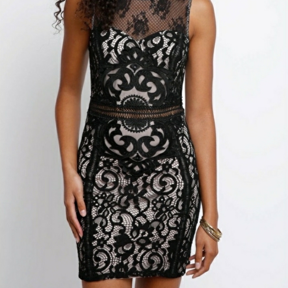 Arc & Co. Black Lace Dress